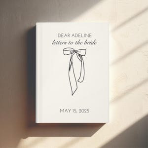 Personalized Letters to the Bride Journal: Bridal Shower Gift
