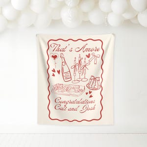thats amore engagement party decorations thats amore engagement party welcome sign italian themed Bridal Shower wine themed rehearsal dinner
