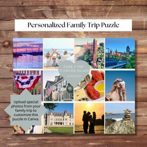 family trip puzzle | Custom Photo Puzzle| Photo Collage| Anniversary trip puzzle | Personalized Puzzle| Custom Jigsaw Puzzle With Box