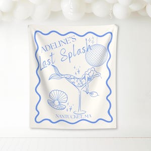 Last Splash Bachelorette Decorations, Mermaid Bachelorette Backdrop, Coastal Bachelorette Sign, Beach Bachelorette Decor, Charleston Bach