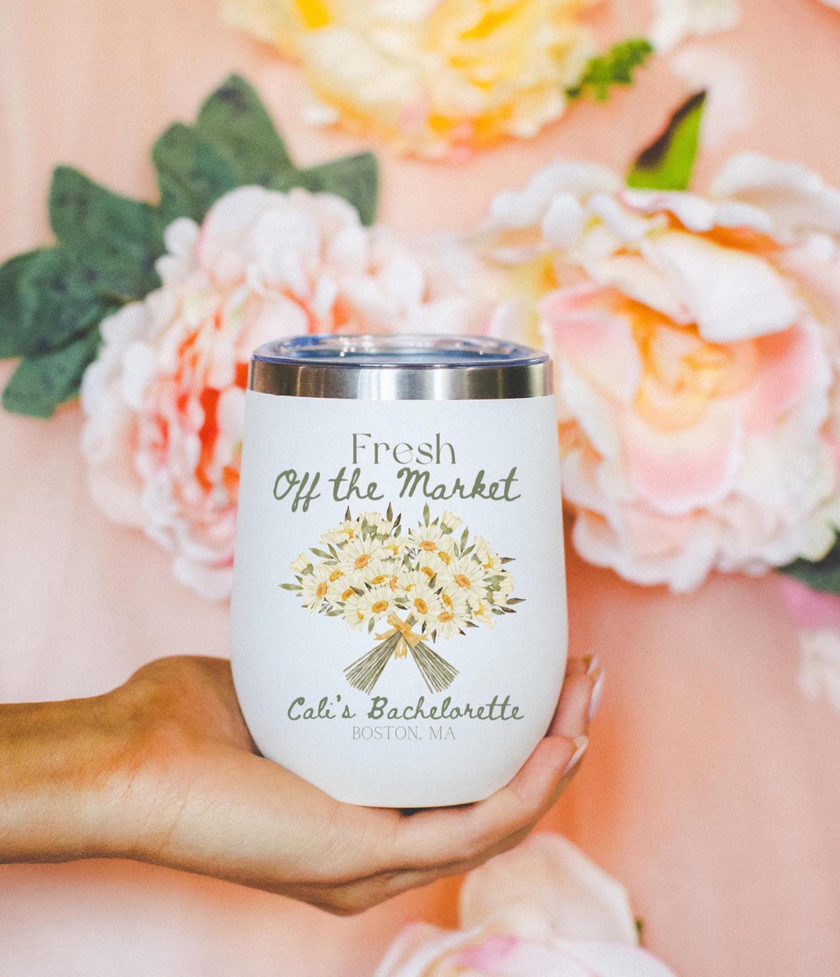Fresh Off The Market Tumblers: Bridal Shower Favors