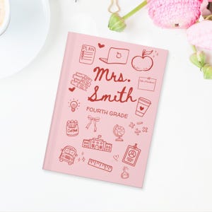 Teacher Journal for meetings Thank You Gift for Teacher Appreciation gift idea New teacher Keepsake Journal gift for elementary teacher