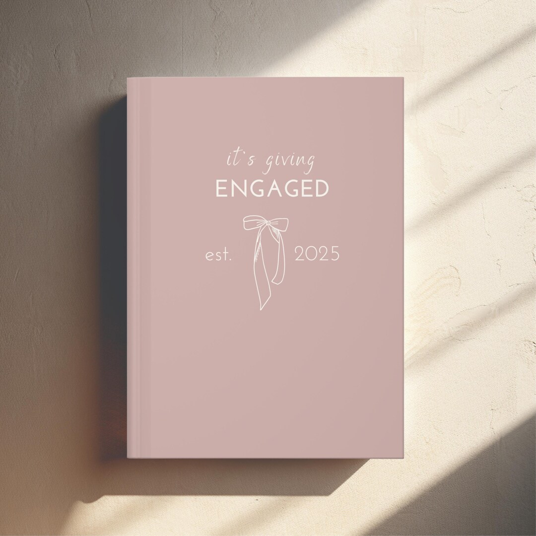 Engaged Journal Its Giving Wife Engagement Planner Journal Jr Bridesmaid Ask Gift Its ...