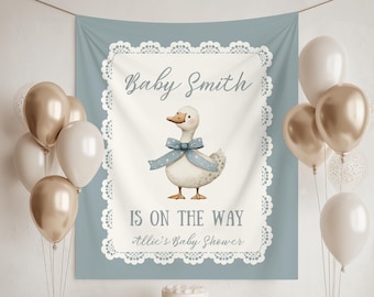 A new Silly Goose backdrop baby shower silly goose theme baby shower banner silly goose sign for baby shower
