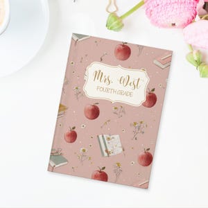 Teacher Journal for meetings, Thank You Gift for Teacher, Teacher Appreciation gift idea, Keepsake Journal from class, Teacher Memory Book,