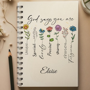 God Says You Are | personalized first communion gift for girls| confirmation gift |Custom Christian Gift for her | Religious Gift For Girls
