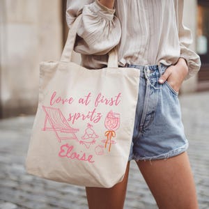 Aperol Spritz Tote Bags - Aperol Cocktail Gift Bags - spritz gift basket Bachelorette - Wedding Welcome -Love at First Spritz Bridal Shower
