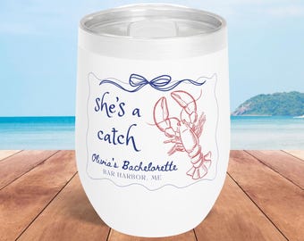 She's a Catch Bachelorette Tumblers: Coastal Party Cups