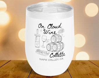 Gobelet à vin On Cloud : cadeau pour enterrement de vie de jeune fille ou de jeune garçon, cadeau de mariage