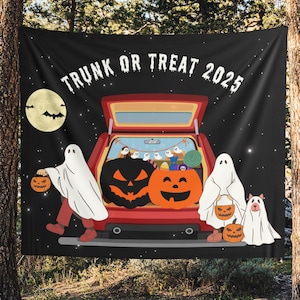 Trunk or Treat Car Decorations,Trunk or Treat Kit,Trunk or Treat Decoration, Halloween Vehicle Decor,Spooky Halloween tailgaiting Car Decor