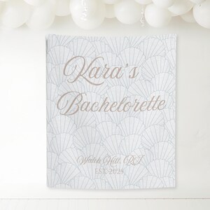 Bachelorette Party Decor, Personalized Coastal Bachelorette Weekend Party Banner,Bachelorette Tapestry, Bachelorette Weekend Events Backdrop