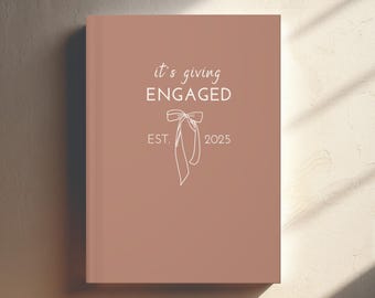 Engagement Journal Personalized Wedding Planning Journal: Matte Hardcover Engagement Gift