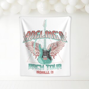 custom farewell tour bachelorette party decor,bride or die bachelorette bride to be,bride or die bach,vegas bach rock farewell tour tapestry