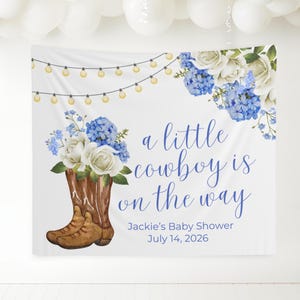 A little cowgirl is on the way welcome sign, little cowboy on the way welcome sign,cowboy baby shower decorations,little cowgirl baby shower