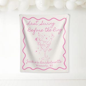 Last Swing Before The Ring Banner, Golf Bachelorette party Decoration, Country Club Bachelorette Sign, Custom Golf Bachelorette Backdrop