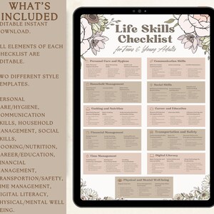 Youth Readiness | Teens And Young Adults | Self-Care For Teens | Living Independently As A Young Person | Printable Editable