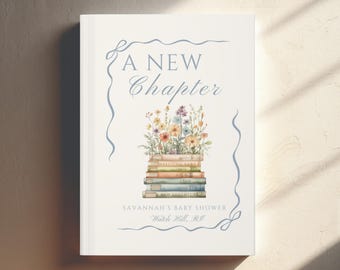 Our Next Chapter Baby Shower Favors Notebook, New Chapter Baby Shower Favor, Book Theme Baby Shower Guest Gift