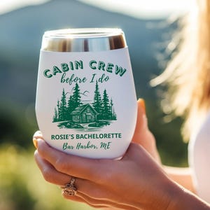 camp theme bachelorette cups, Bachelorette Campfire Mugs, Cabin Crew Before I Do Bach bride tumbler, Camp Bachelorette Party Favors gift bag