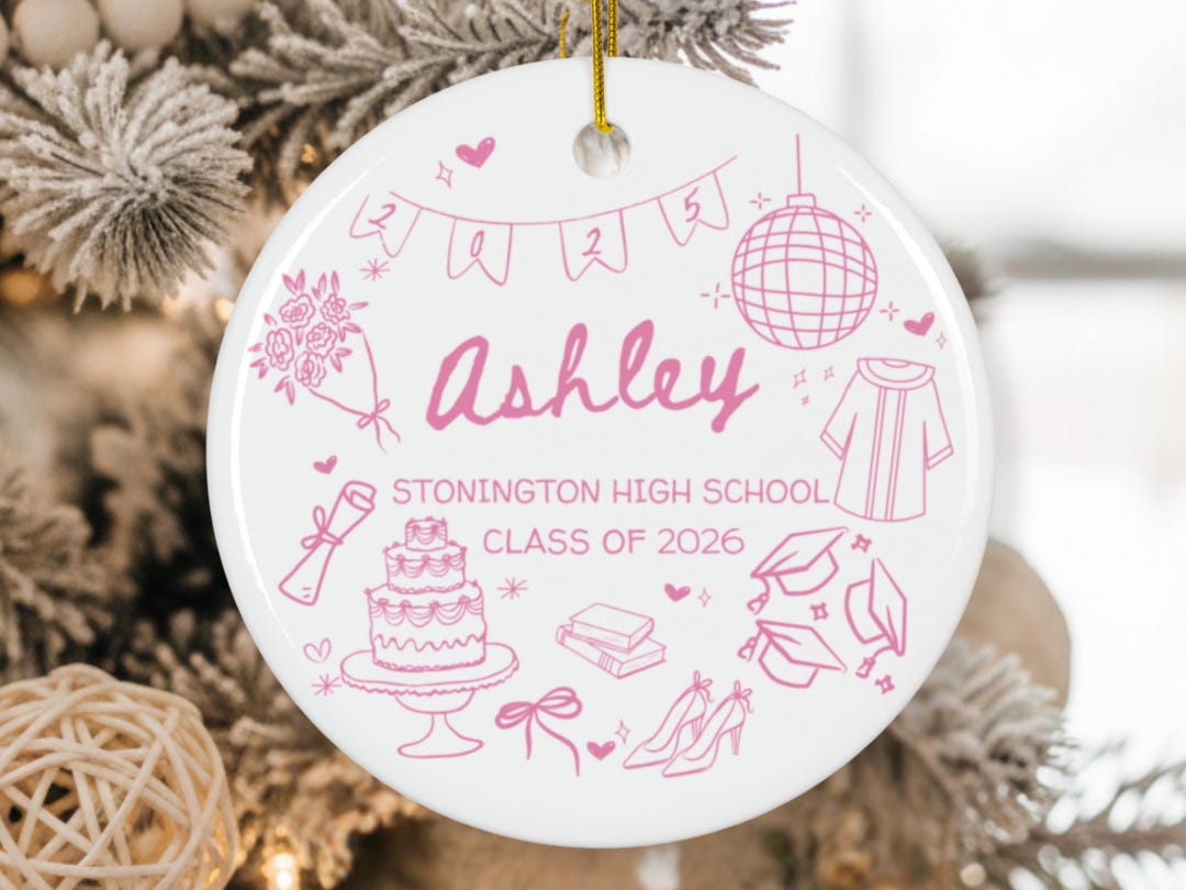 Graduation 2026 Ornament Personalized High School or College Senior ...