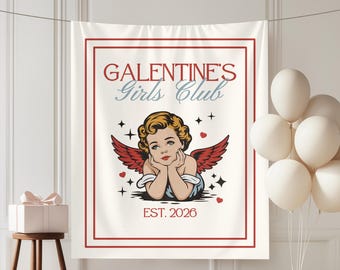 Galentines Day Backdrop Galentines Party Decorations Valentines Backdrop Galentines Day Welcome Sign Galentines Day Photo Booth Backdrop