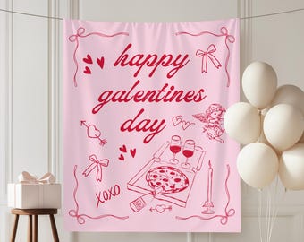 Galentines Day Backdrop Galentines Party Decorations Valentines Backdrop Galentines Day Welcome Sign Galentines Day party  Photo Booth
