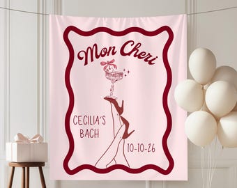 Banner de despedida de soltera con temática de cerezas: decoración de despedida de soltera con temática de cerezas en Las Vegas