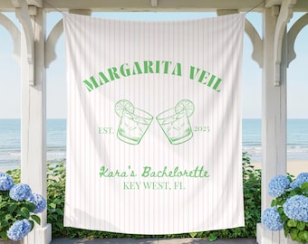 Margarita Veil Bachelorette Banner, Margarita Veil Bachelorette Decorations, Custom Bachelorette Backdrop, Margarita Bachelorette Decoration