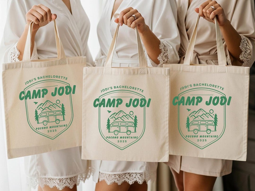 Cabin Crew Tote Bridal Party Favors Camp Bachelorette Totes ...