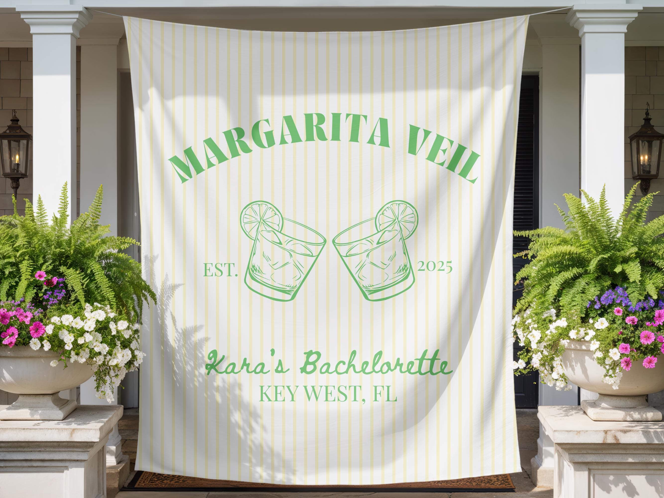Margarita Veil Bachelorette Banner: Fiesta Party Backdrop - Etsy