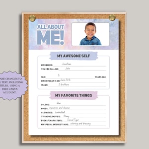 Care Giver | Down Syndrome | All About Me Kindergarten | Back To School | Medical Information | All About Me Student Printable