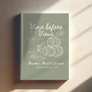 vino before vows personalized bachelorette gift, wine party favors, winery themed bridal shower gifts, winery bachelorette party gifts