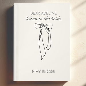Personalized Letters to the Bride Journal: Bridal Shower Gift image 1