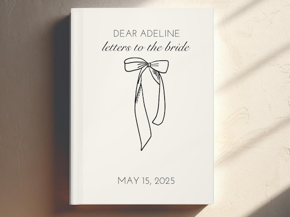 Personalized Letters to the Bride Journal: Bridal Shower Gift