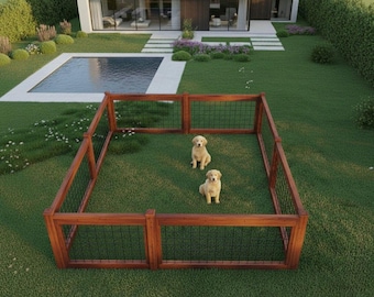 DIY Modern Wood & Metal Fence Plan: Beginner-Friendly (PDF)