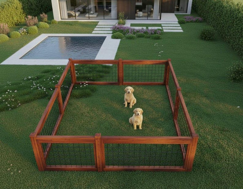 DIY DIY Modern Wood & Metal Fence Plan: Beginner-Friendly (PDF) Woodworking Blueprint - Step-by-Step Plan thumbnail 1