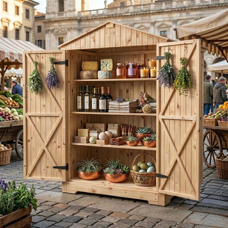 DIY DIY Farmstand Plans PDF | Roadside Stand Blueprint | Egg Flower Produce Sourdough Market Cart | Instant Download Woodworking Guide Woodworking Blueprint - Step-by-Step Plan thumbnail 1