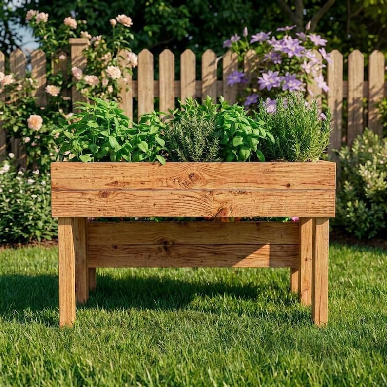 DIY Tiered Planter Box Plans | 2-Level Raised Garden Bed Woodworking Blueprint (PDF Download) Woodworking Blueprint - Step-by-Step Plan thumbnail 6