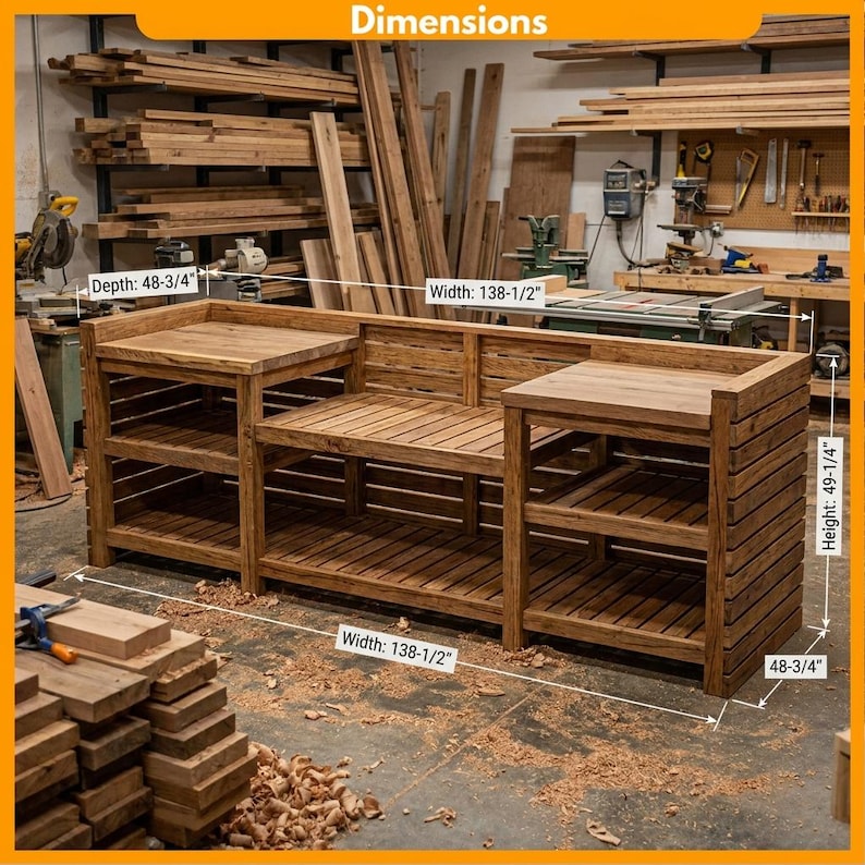 DIY DIY Outdoor Kitchen Plans | Grill Station Bar & Sink Cabinet Woodworking Blueprint PDF Woodworking Blueprint - Step-by-Step Plan thumbnail 3