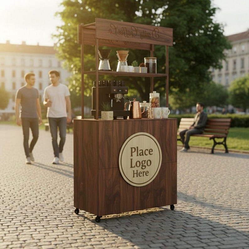 DIY DIY Foldable Checkout Stand Plans: Portable Coffee Cart, Vendor Kiosk (PDF) Woodworking Blueprint - Step-by-Step Plan thumbnail 4