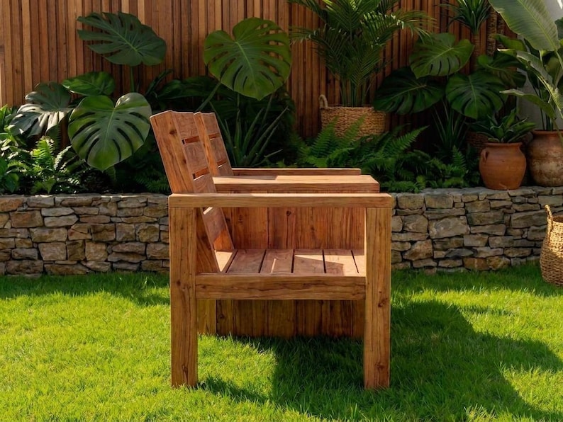 DIY Two Seat Bench with Table DIY Plans – Outdoor Patio Woodworking PDF Woodworking Blueprint - Step-by-Step Plan thumbnail 5