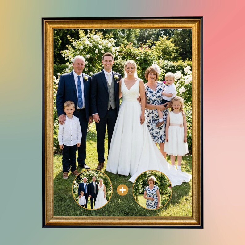 DIY Custom Memorial Portrait – Add Deceased Loved One to Photo (Digital File) Woodworking Blueprint - Step-by-Step Plan thumbnail 6