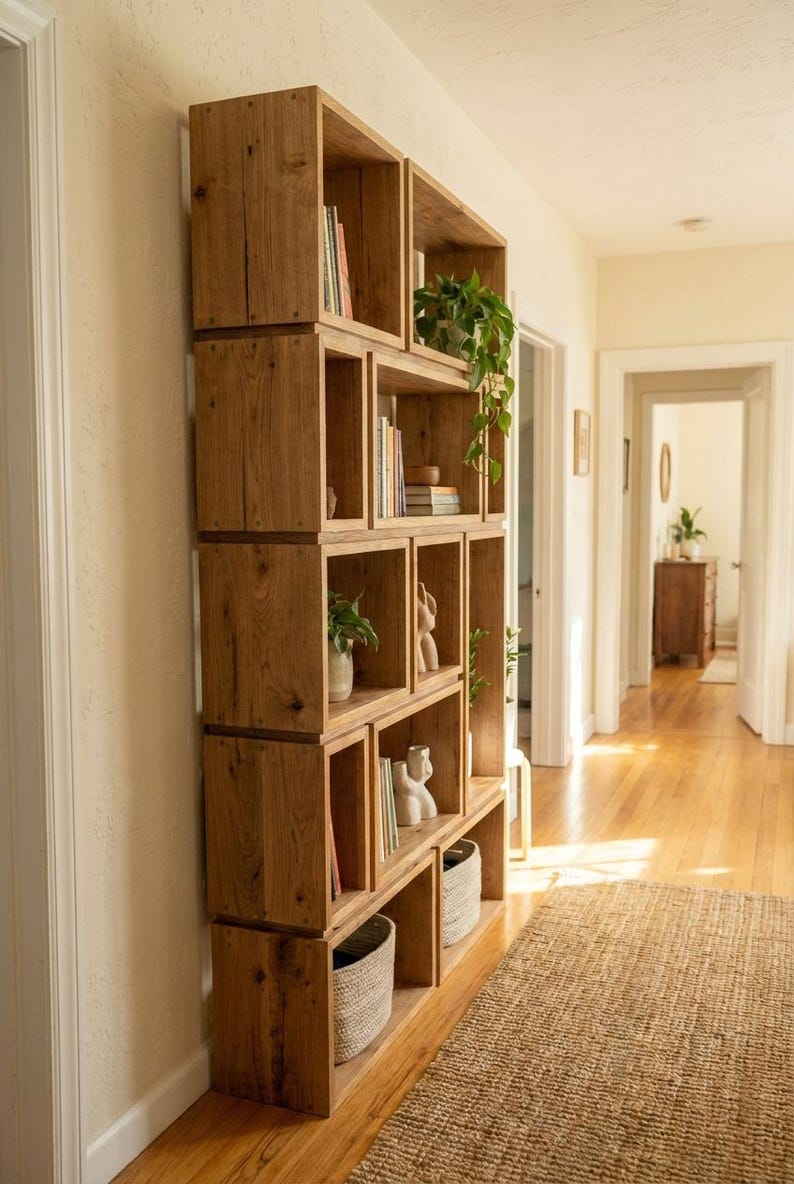 DIY DIY Bookshelf Plans | Modern Bookcase Woodworking Blueprint & Built-In Shelf PDF Download Woodworking Blueprint - Step-by-Step Plan thumbnail 4