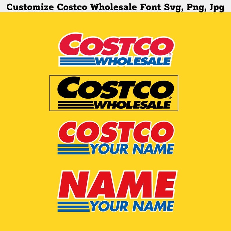 DIY Customizable Costco Font SVG Pack: Birthday, Welcome, Signature Designs (Digital Files) Woodworking Blueprint - Step-by-Step Plan thumbnail 2