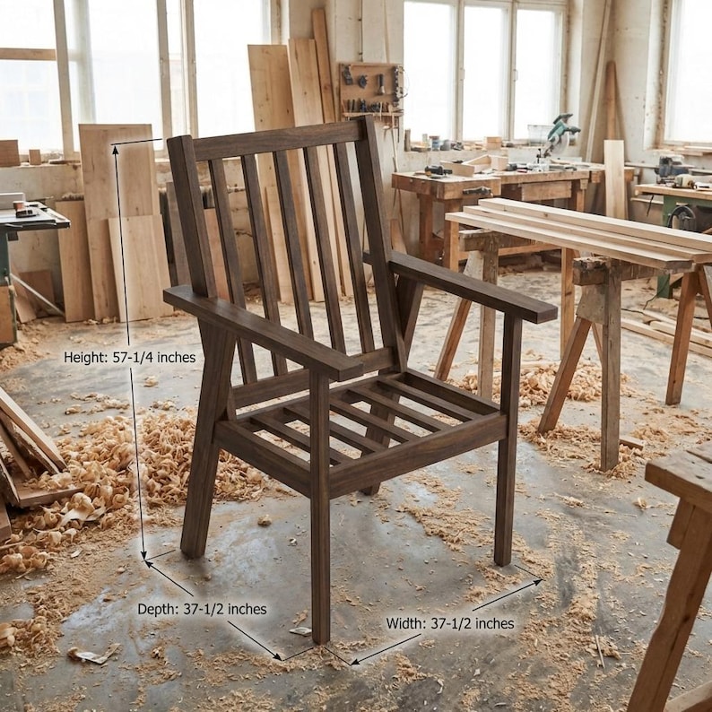 DIY DIY Outdoor Lounge Chair Plans | Adirondack Garden Chair Woodworking PDF Download Woodworking Blueprint - Step-by-Step Plan thumbnail 2