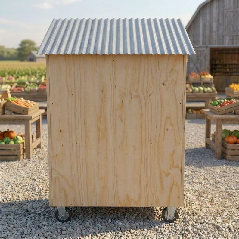 DIY DIY Farmstand Plans PDF | Mobile Roadside Farm Stand Blueprint | Bakery Cart Flower Egg Produce Stand | Woodworking Plans Woodworking Blueprint - Step-by-Step Plan thumbnail 7