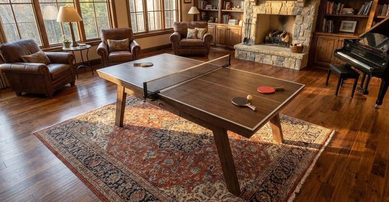 DIY DIY Outdoor Ping Pong Table Plans | Foldable Wooden Table Tennis Blueprint PDF Download Woodworking Blueprint - Step-by-Step Plan thumbnail 2