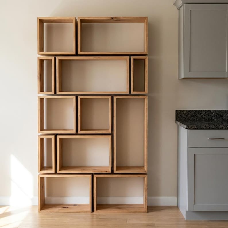DIY DIY Bookshelf Plans | Modern Bookcase Woodworking Blueprint & Built-In Shelf PDF Download Woodworking Blueprint - Step-by-Step Plan thumbnail 1