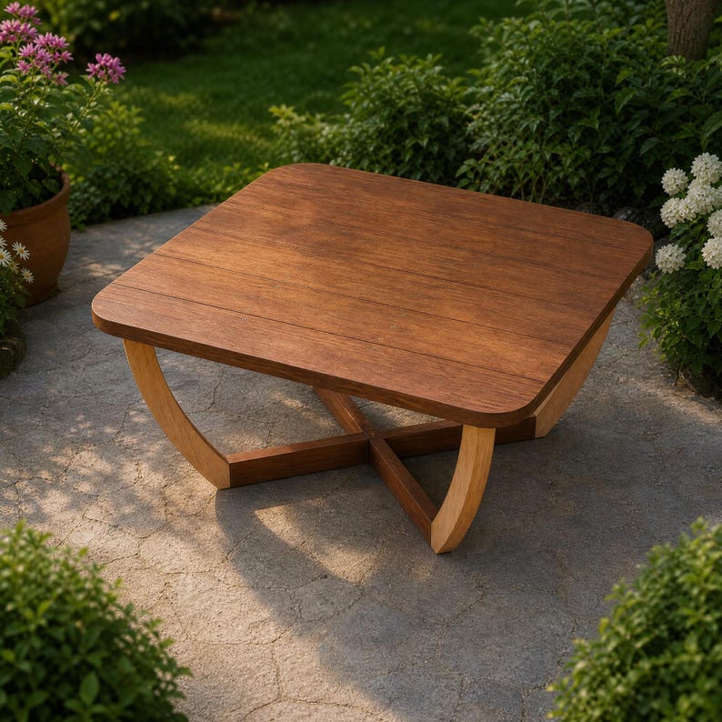 DIY Midcentury Modern Dining Table Plans | Curved Leg Woodworking Blueprint (PDF Download) Woodworking Blueprint - Step-by-Step Plan thumbnail 5
