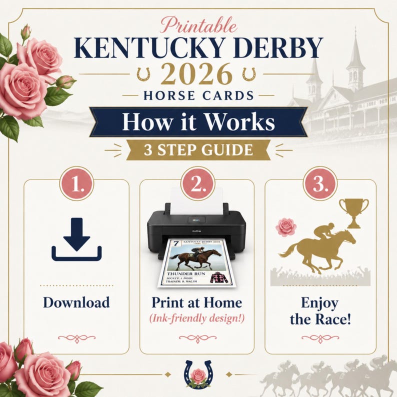 DIY Kentucky Derby 2026 Horse Cards – Jockey Silks Roster PDF (Digital Download) Woodworking Blueprint - Step-by-Step Plan thumbnail 4
