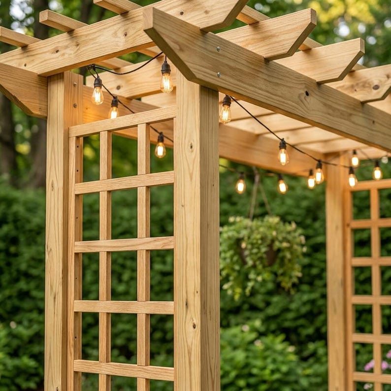 DIY Arbor Swing Plans | Pergola Roof, A-Frame Freestanding (PDF Download) Woodworking Blueprint - Step-by-Step Plan thumbnail 3